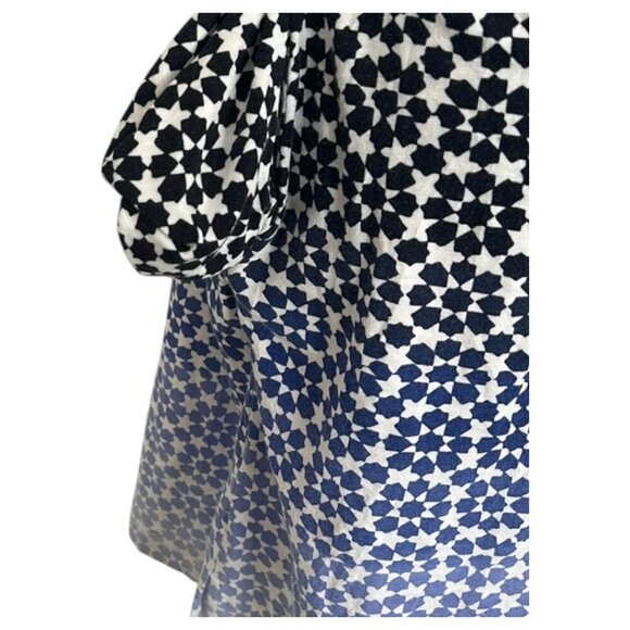 T by Talbots Ombré Geo-Print Shift Dress Size M Petite | Wear to Work Collection - Picture 6 of 12